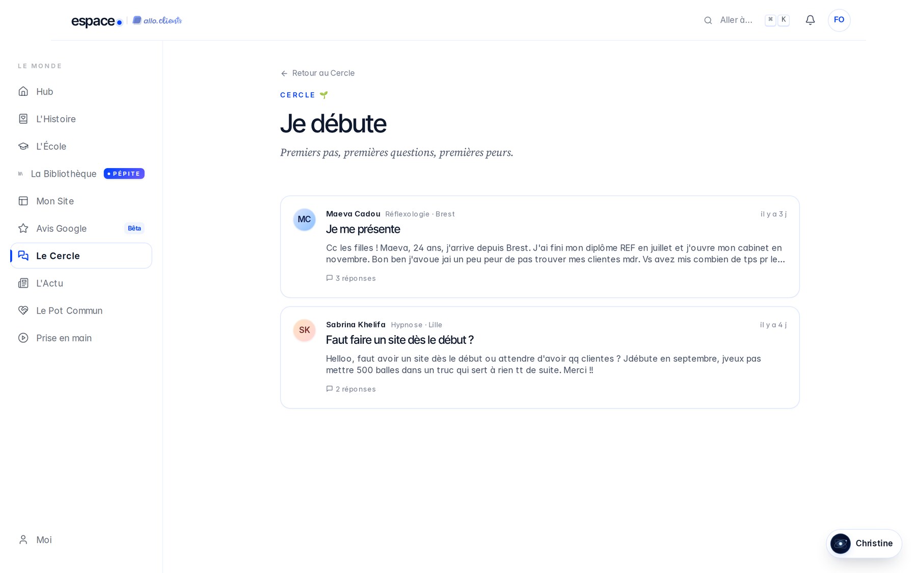 Le forum où le réseau échange, sans bruit.
