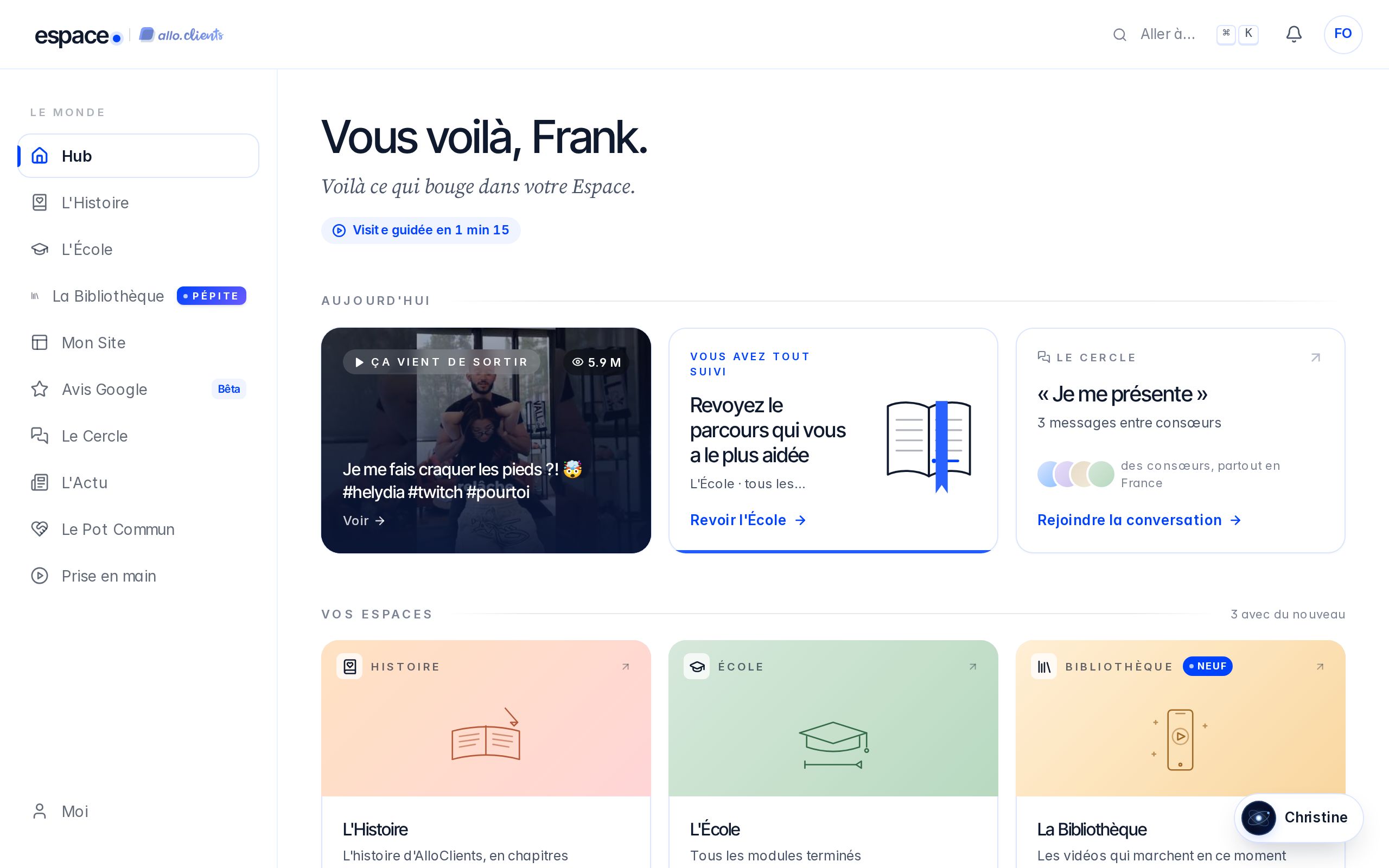 L'histoire d'AlloClients, en chapitres.